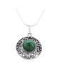 Collier ornementé en pierre et argent d'Eilat
