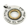 Silver & Gold Spinning Wheel Necklace - Porat Yosef (Genesis 49:22)
