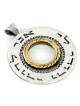 Silver & Gold Spinning Wheel Necklace - Beloved (Song of Songs 6:3)