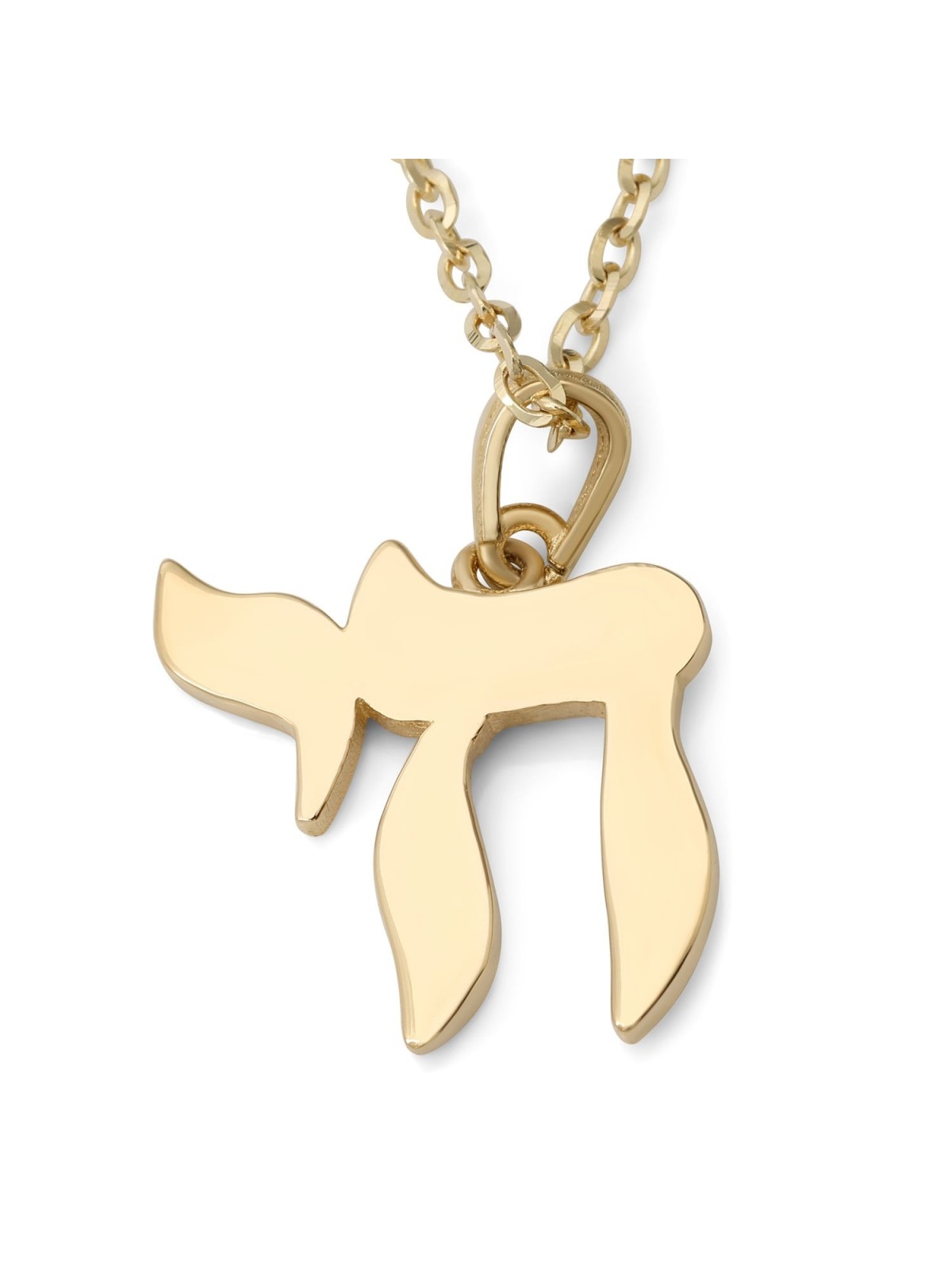 Minimalist 14K Gold Chai Pendant Necklace for Women