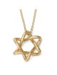 תליון מגן דוד מינימליסטי מזהב 14 קראט לנשים