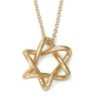 14K Gold Minimalist Star of David Pendant for Women
