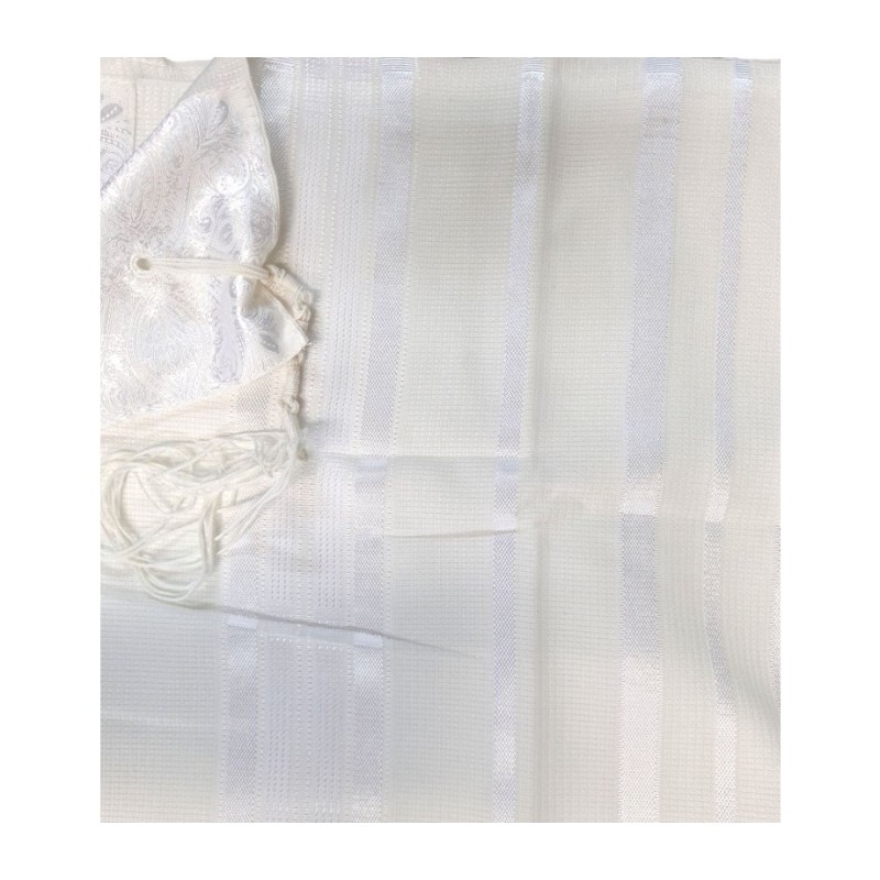 Acrylic Non Slip Tallit Textured Checke... | Traditional Prayer Shawls