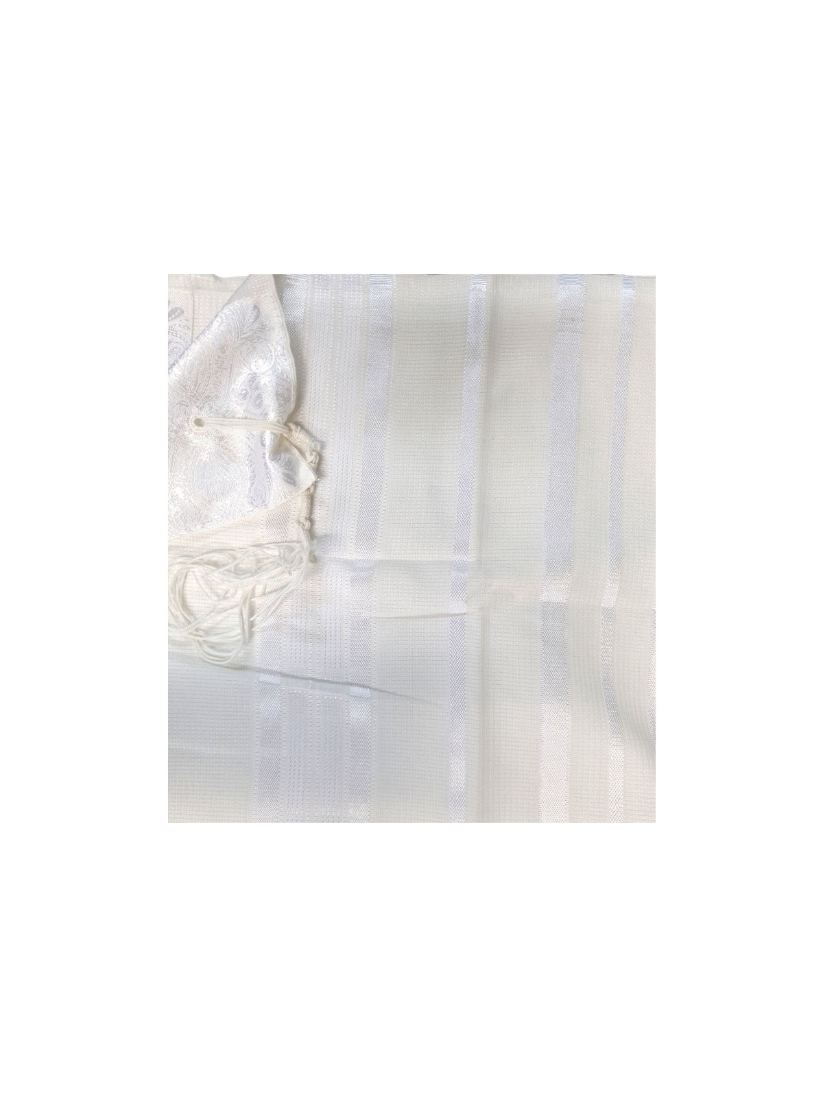 Acrylic Non Slip Tallit Textured Checke... | Traditional Prayer Shawls