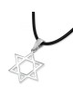 Classic Sterling Silver Star of David Pendant Necklace