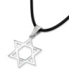 Classic Sterling Silver Star of David Pendant Necklace