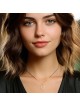 Collier pendentif unisexe petite étoile de David en or 14 carats