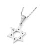 Collier pendentif unisexe petite étoile de David en or 14 carats