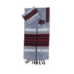 Gabrieli Handwoven Gray Silk Tallit Se... | Gabrieli Hand Woven Tallit