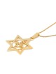 Unisex Star of David and Am Yisrael Chai Necklace - Silver or Gold Pla