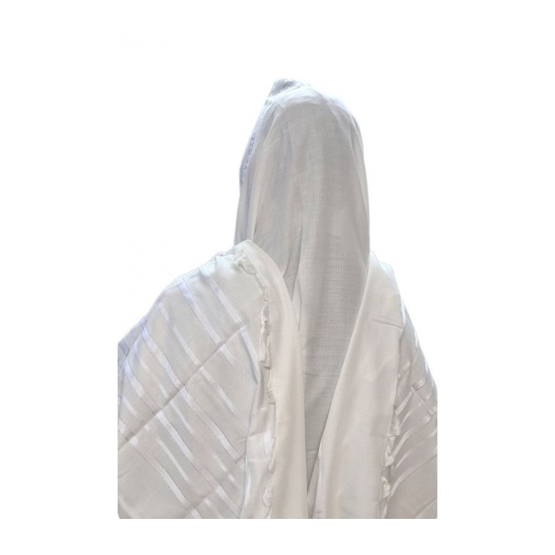 Acrylic Non Slip Tallit Textured Checke... | Traditional Prayer Shawls