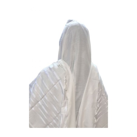 Acrylic Non Slip Tallit Textured Checke... | Traditional Prayer Shawls