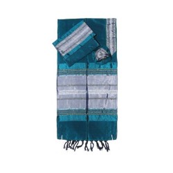 Gabrieli Handwoven Green Silk Prayer S... | Gabrieli Hand Woven Tallit
