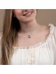 Collier pendentif en argent sterling Shema Yisrael en spirale entrelacée