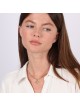 Collier de contour Chai d'épaisseur de luxe avec chaîne de trombone - 925 Ster