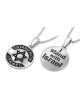 Collier pendentif Je me tiens avec Israël en argent sterling