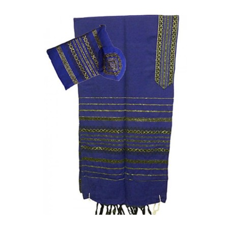 Gabrieli Handwoven Royal Blue Wool Tal... | Gabrieli Hand Woven Tallit
