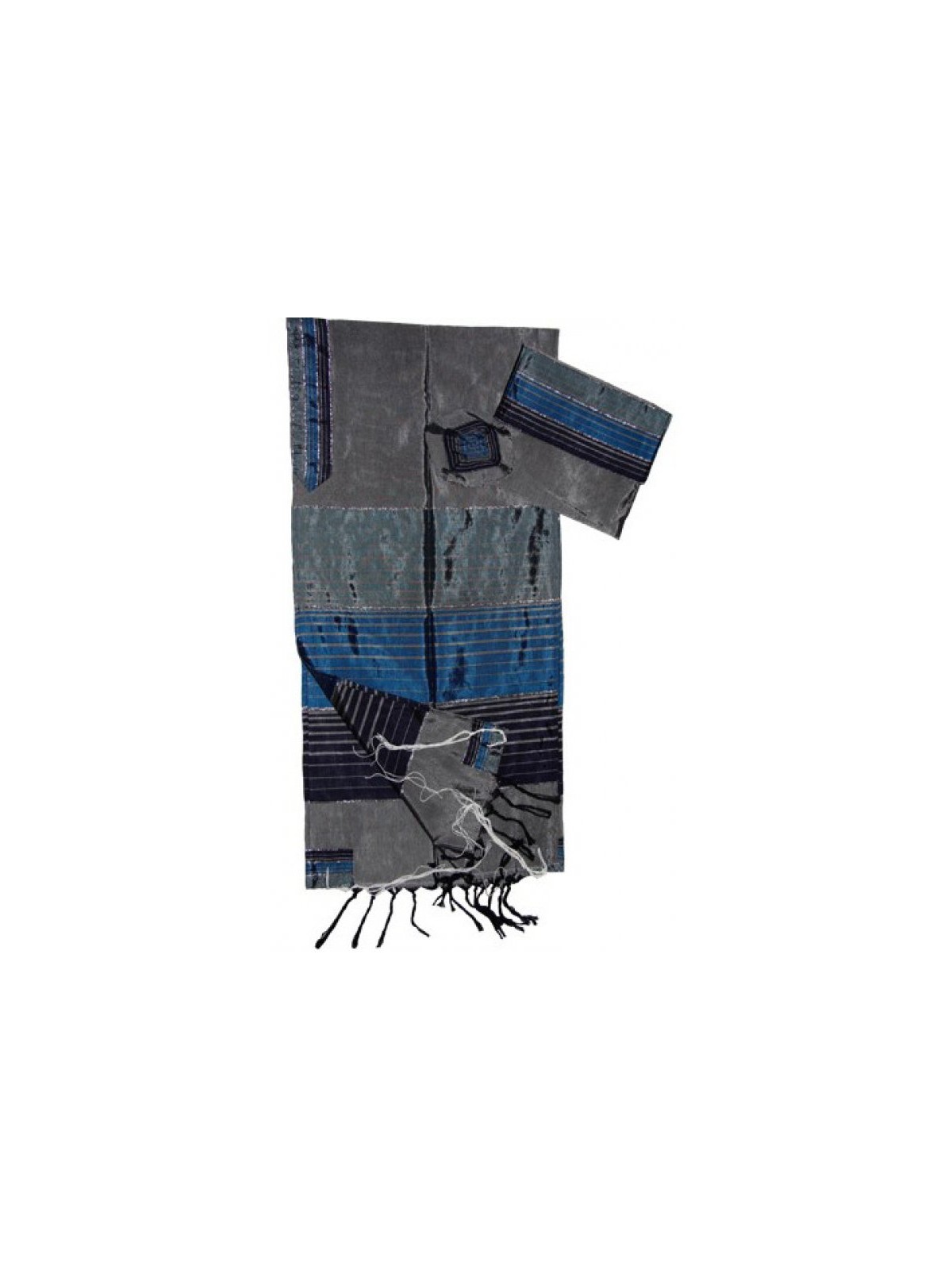 Gabrieli Handwoven Gray Silk Tallit Se... | Gabrieli Hand Woven Tallit