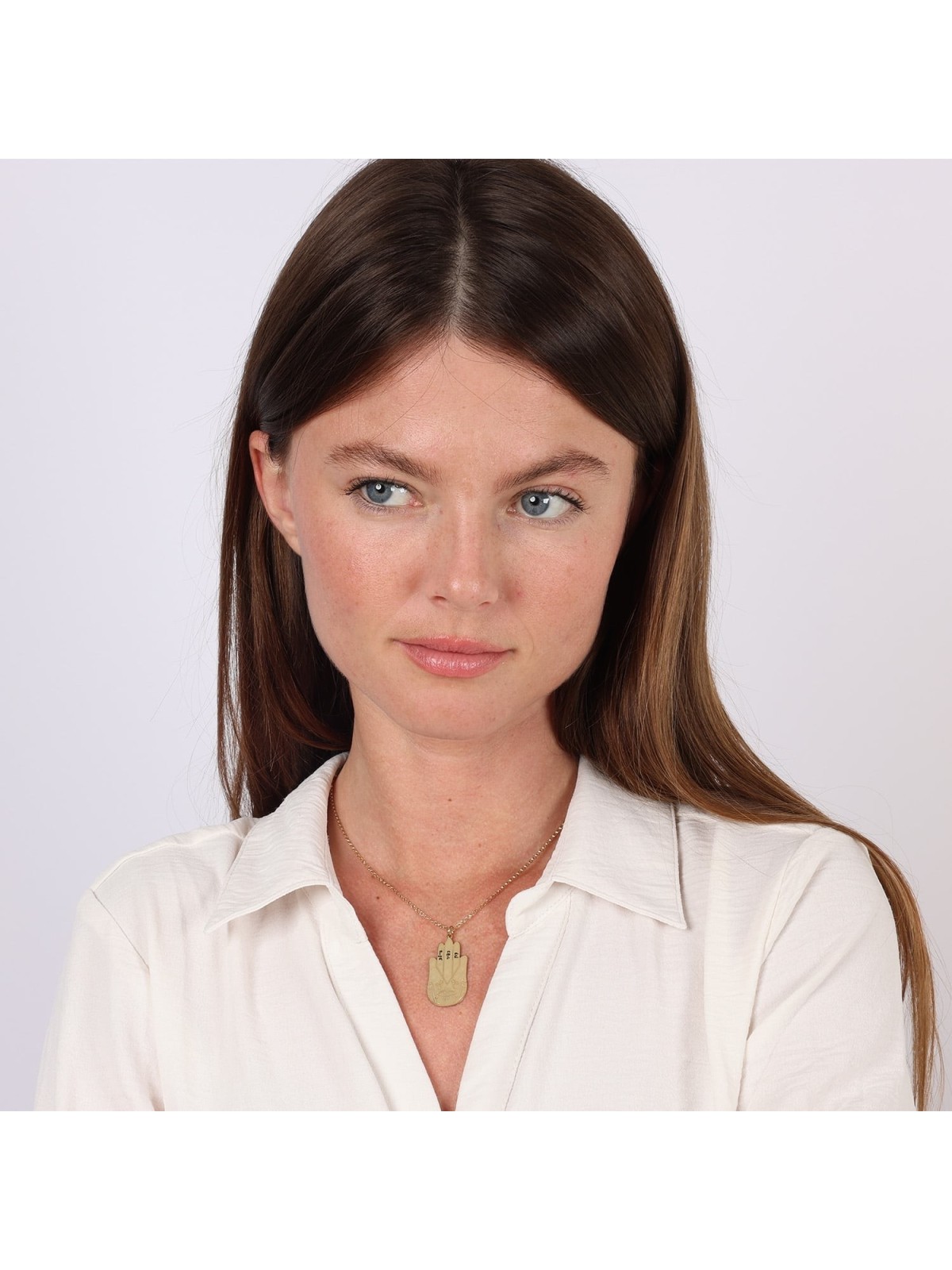 Personalized Hamsa Pendant Name Necklace for Moms - Up To 5 Names