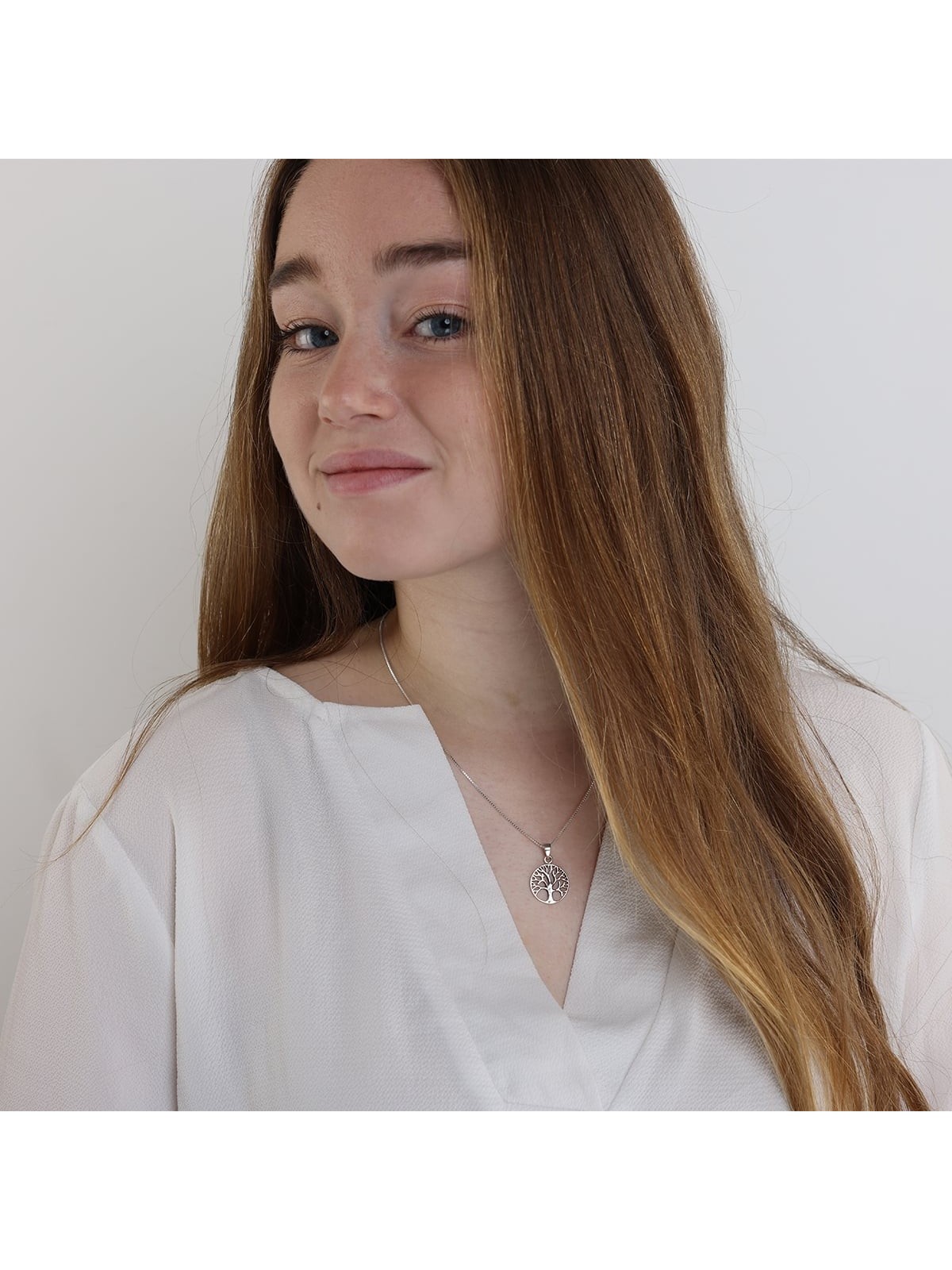 Woman of Valor Gift Box With Sterling Silver Tree of Life Necklace - A