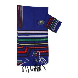 Gabrieli Handwoven Royal Blue Wool Tal... | Gabrieli Hand Woven Tallit