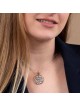 Collier pendentif Shema Yisrael en argent sterling et plaqué or