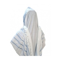 Acrylic Non Slip Tallit Textured Checke... | Traditional Prayer Shawls