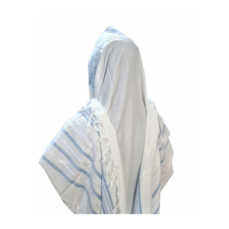 Acrylic Non Slip Tallit Textured Checke... | Traditional Prayer Shawls