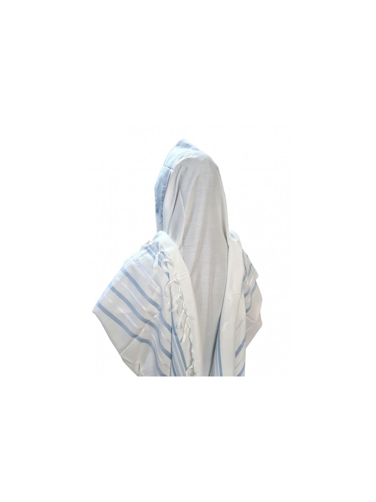 Acrylic Non Slip Tallit Textured Checke... | Traditional Prayer Shawls