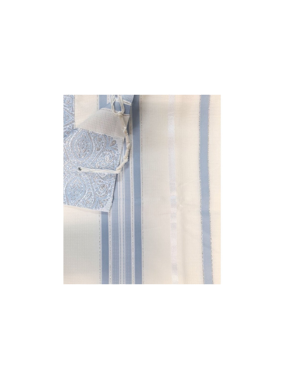 Acrylic Non Slip Tallit Textured Checke... | Traditional Prayer Shawls