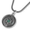 Sterling Silver Disk Pendant Necklace with Priestly Blessing