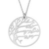 Round Tree of Life Personalized Name Necklace for Moms - Up To 4 Names