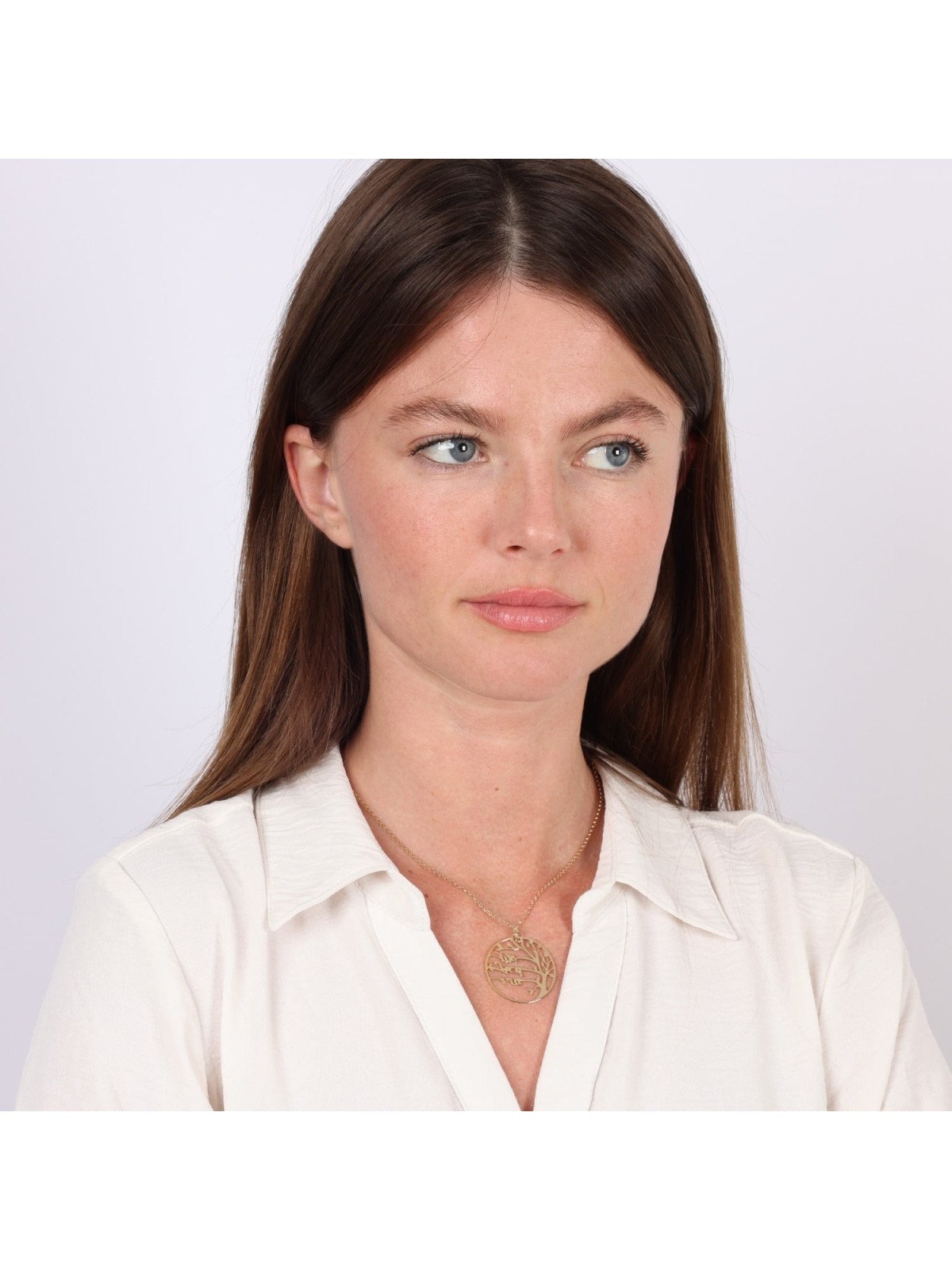 Round Tree of Life Personalized Name Necklace for Moms - Up To 4 Names