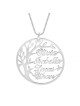 Collier Prénom Personnalisé Arbre de Vie Rond pour Mamans - Jusqu'à 4 Prénoms