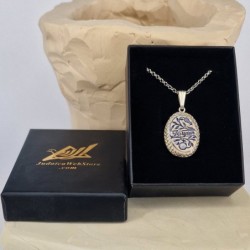 Art in Clay Handmade Sterling Silver and Ceramic Personalized Pomegran