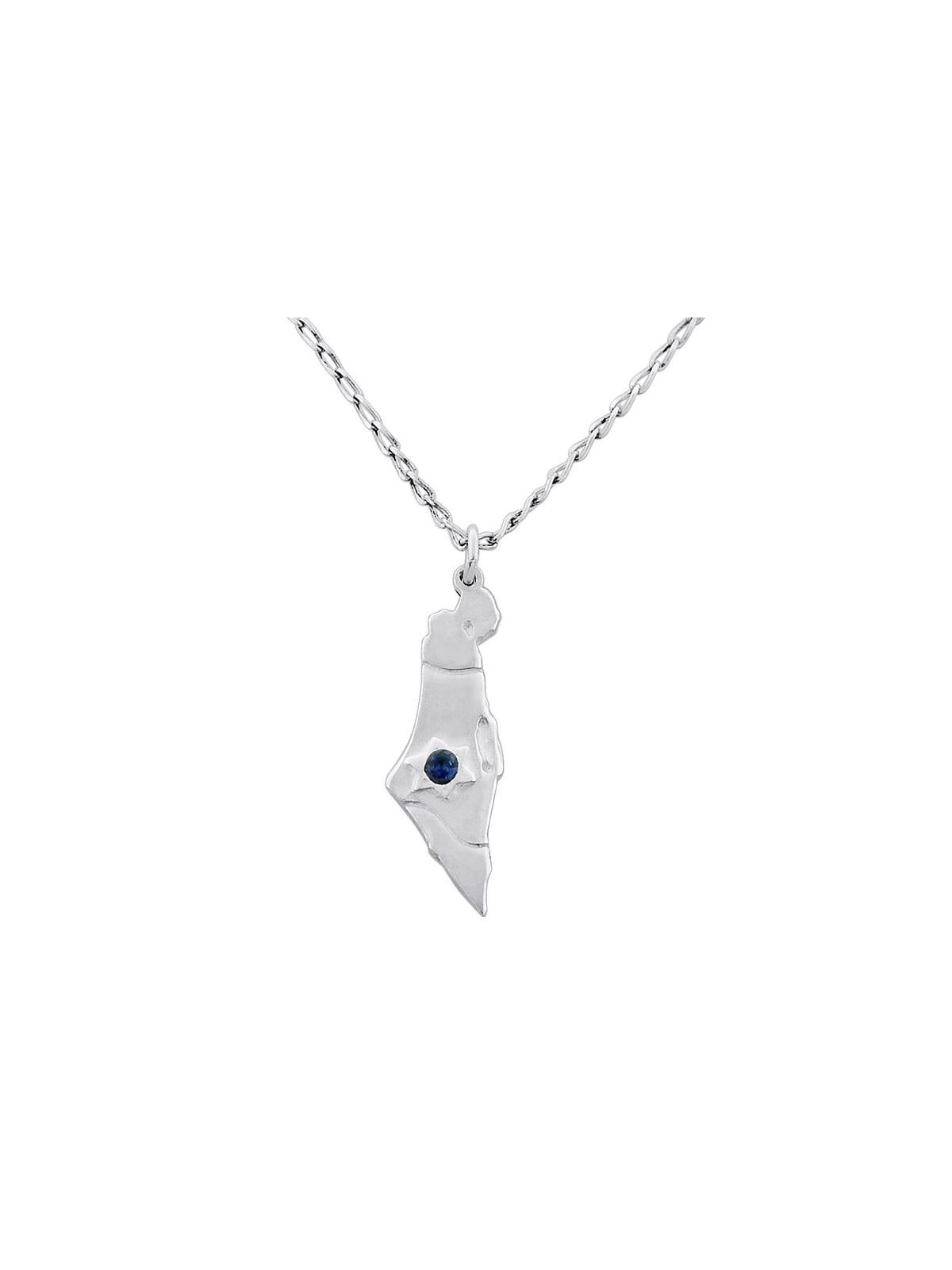 Collier en argent sterling Terre d’Israël