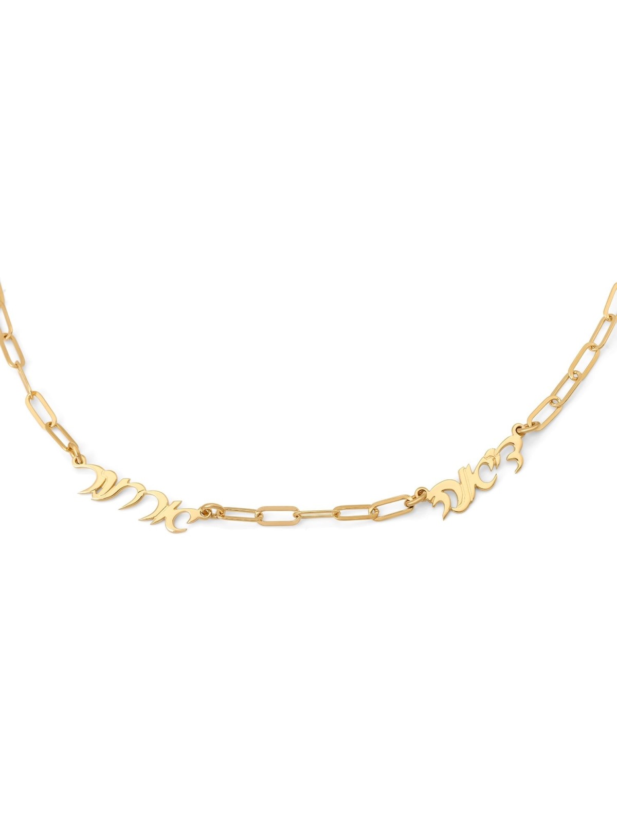 Personalized Luxury Thickness Hebrew Name Necklace for Moms with Paper