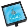 Hanukkah Gift Box - Tree of Life Circular Pendant Necklace