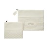 White Faux Leather Tallit Tefillin Bag Set ... | Talit & Tefillin Bags