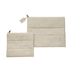 Gray Faux Leather Tallit Tefillin Bag with ... | Talit & Tefillin Bags