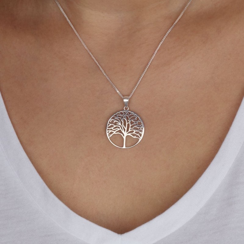 Pendentif arbre de vie en argent sterling