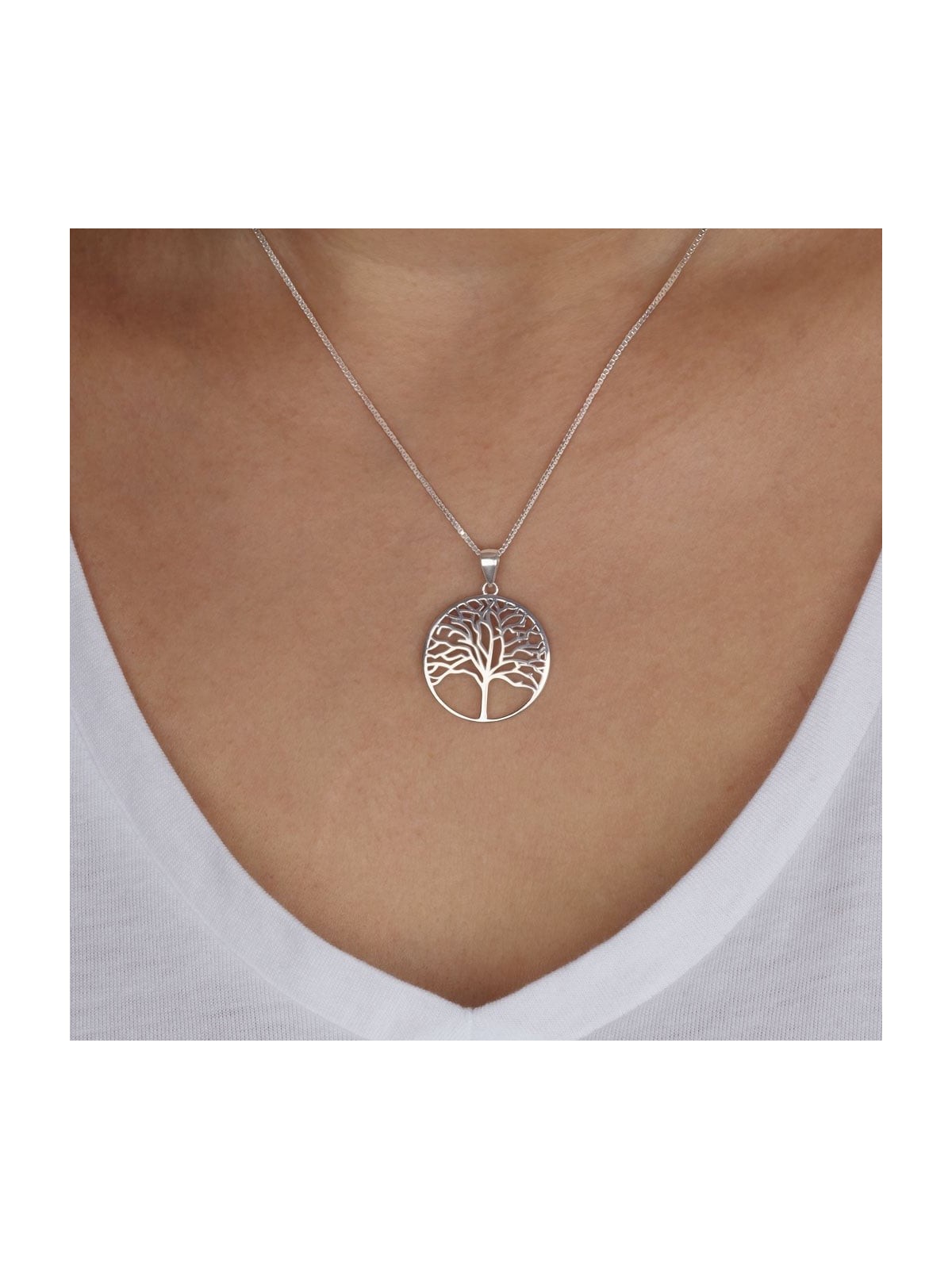 Pendentif arbre de vie en argent sterling