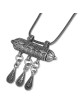 Collier Mezouza yéménite en argent sterling - Grand