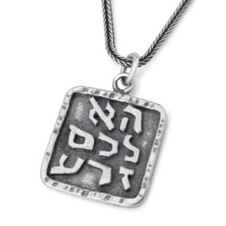 Fructueux et prospère : collier médaillon en argent pour homme