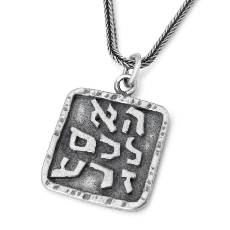 Fructueux et prospère : collier médaillon en argent pour homme