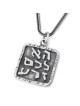 Fructueux et prospère : collier médaillon en argent pour homme