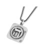 Fructueux et prospère : collier médaillon en argent pour homme