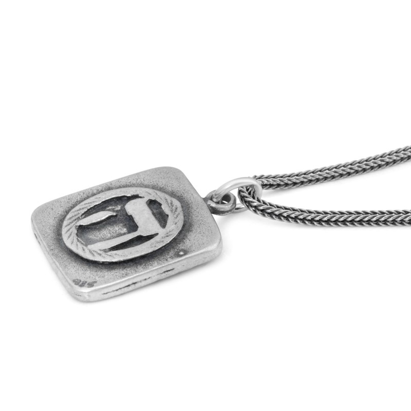 Fruitful & Prosperous: Silver Medallion Necklace for Men