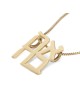 Collier pendentif Ahava (amour) en or 14 carats
