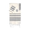 Gabrieli Handwoven White Wool Tallit S... | Gabrieli Hand Woven Tallit